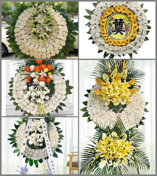 山东青岛黄岛区王台镇铲尖村花圈速递